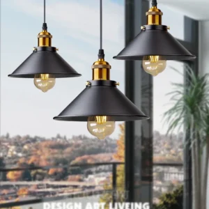 LED Iron Lampshade Retro Chandeliers Russia Pendant Hanging Lamp