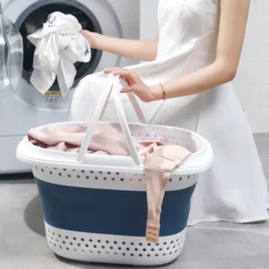 Collapsible Plastic Laundry Household Large Storage Container