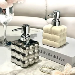 300/450 ml Ceramic Deluxe Pressed Emulsion Bathroom Soap dispenser